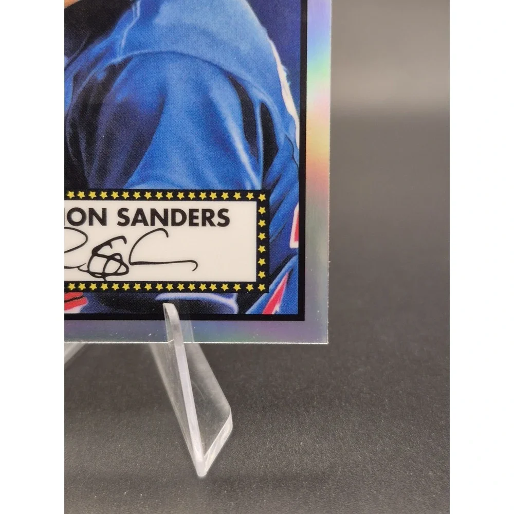 2021 Topps Chrome Platinum Anniversary Deion Sanders #320 Refractor Braves